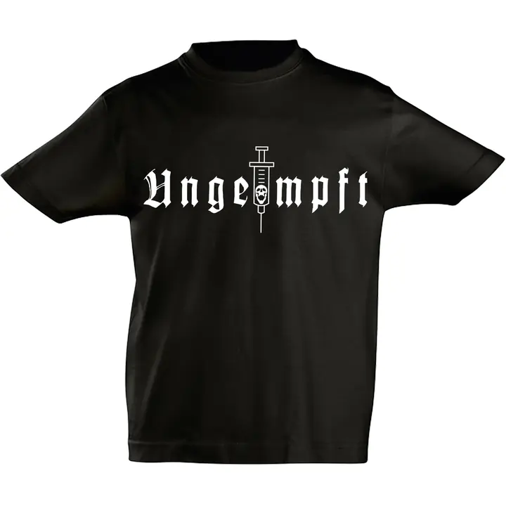 Kinder T-Shirt - Ungeimpft, Einfarbig