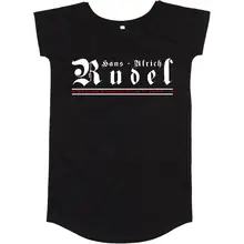 Damen T-Shirt Kleid - Hans Ulrich Rudel, Frontsoldat Vorderseite
