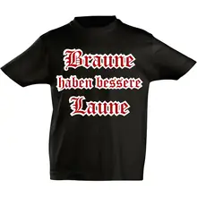 Kinder T-Shirt - Braune haben bessere laune Vorderseite