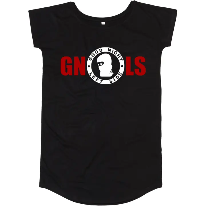 Damen T-Shirt Kleid - Good night left side