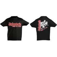 Kinder T-Shirt - Infanterie, Königin aller Waffen Vorder- und Rückseite