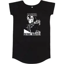 Damen T-Shirt Kleid - Panzer, deine Waffe! Vorderseite