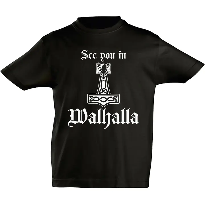 Kinder T-Shirt - See you in Walhalla Thorhammer