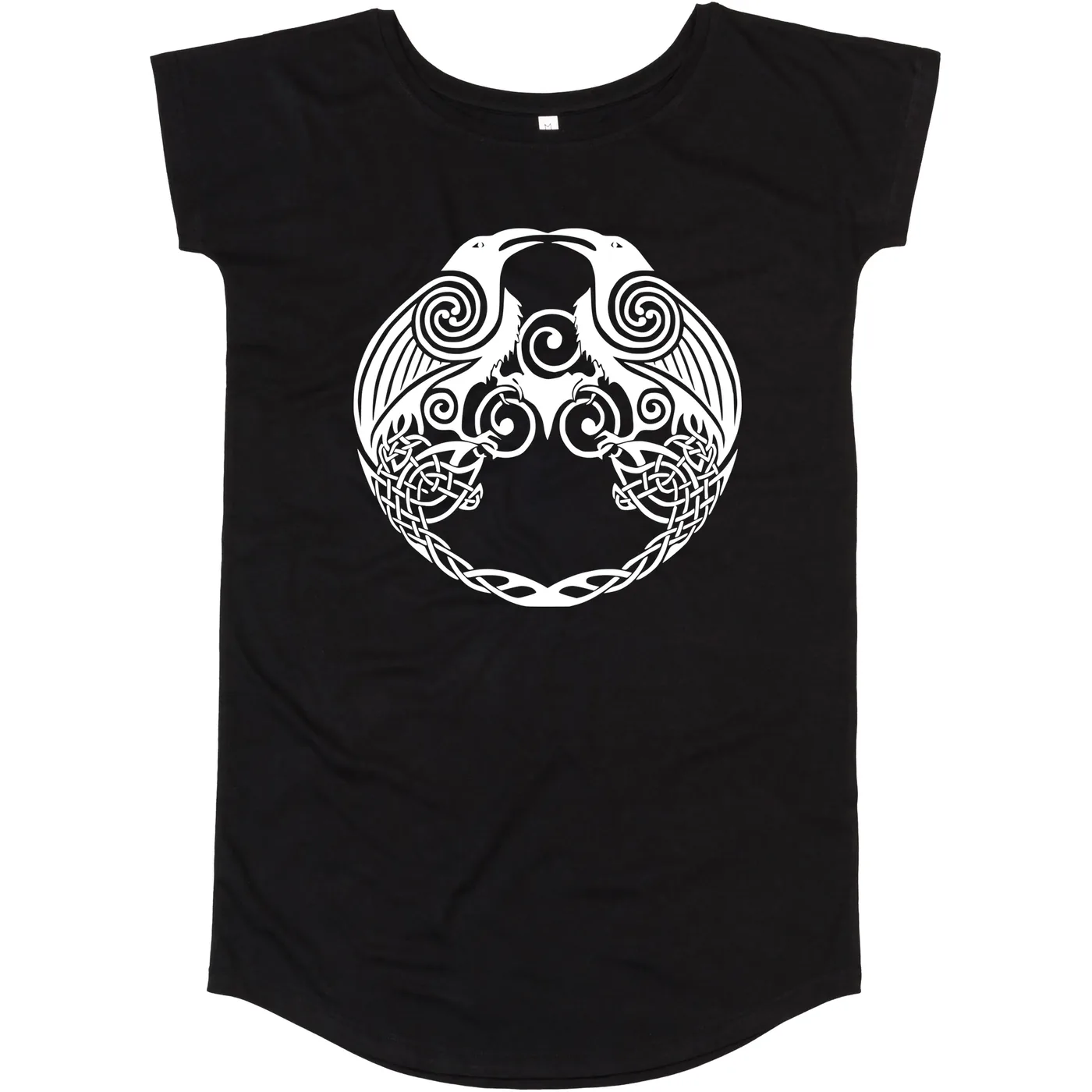 Damen T-Shirt Kleid - Raben