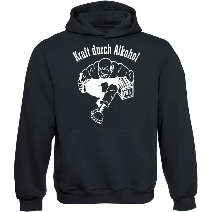 Kinder Kapuzenpullover - Kraft durch Alkohol