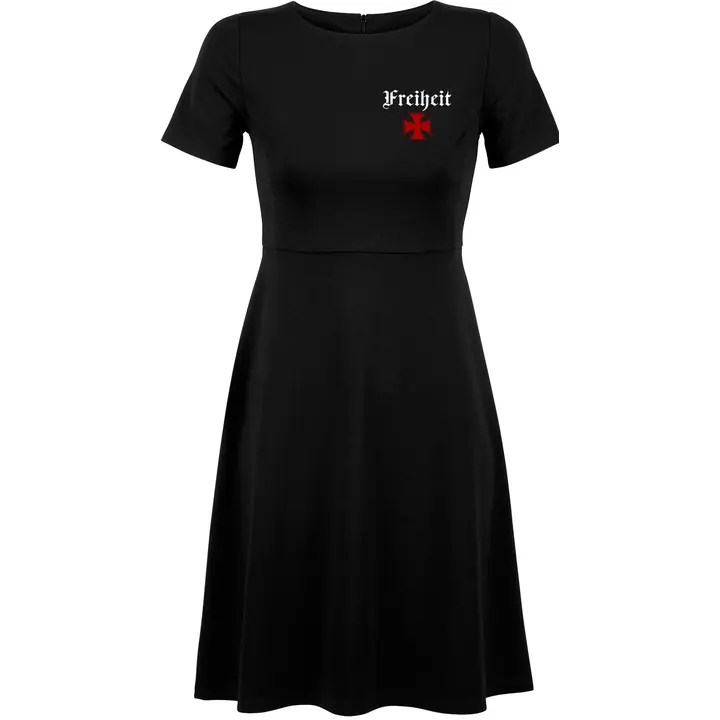 Damen kurzarm Kleid - Heute tolerant morgen fremd im eigenen Land