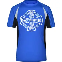 Herren Sportshirt - Germania, Kreuz Vorderseite