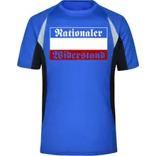 Herren Sportshirt - Nationaler Widerstand Vorderseite