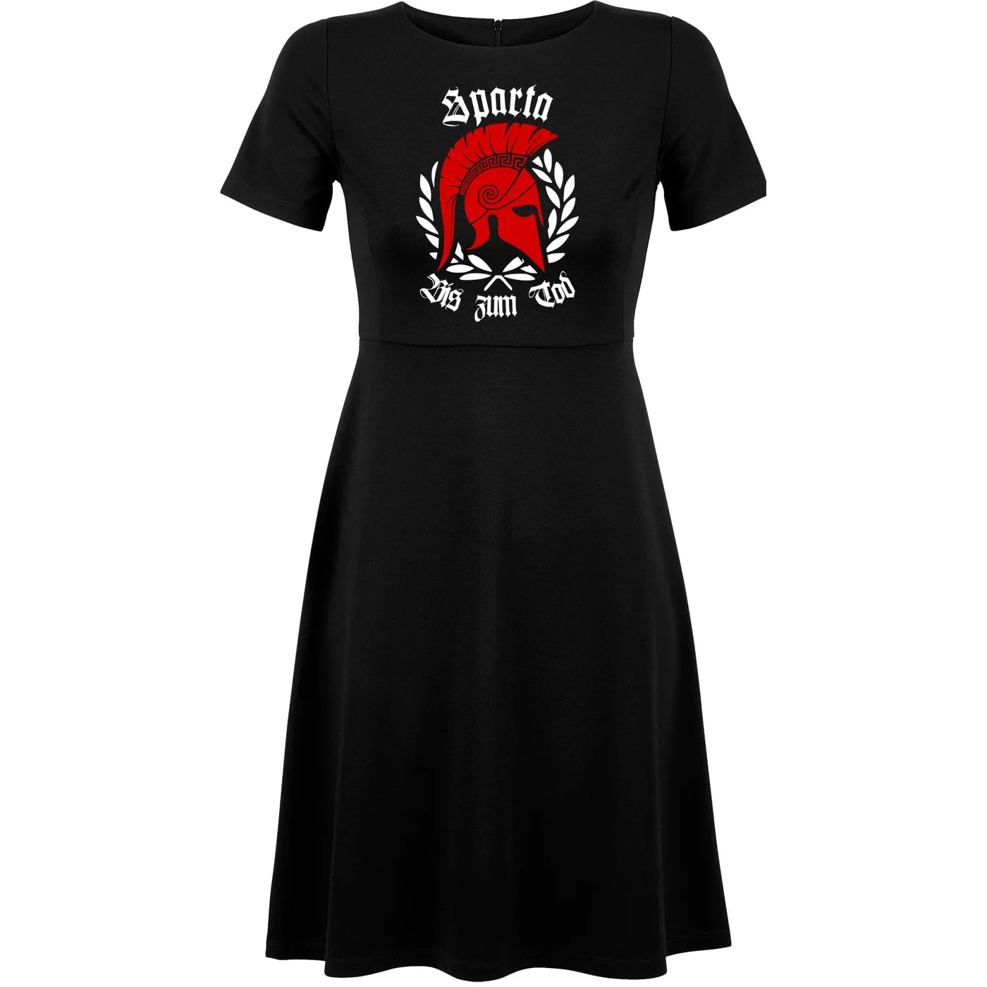 Damen kurzarm Kleid - Sparta, bis zum Tod