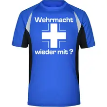 Herren Sportshirt - Wehrmacht wieder mit Vorderseite