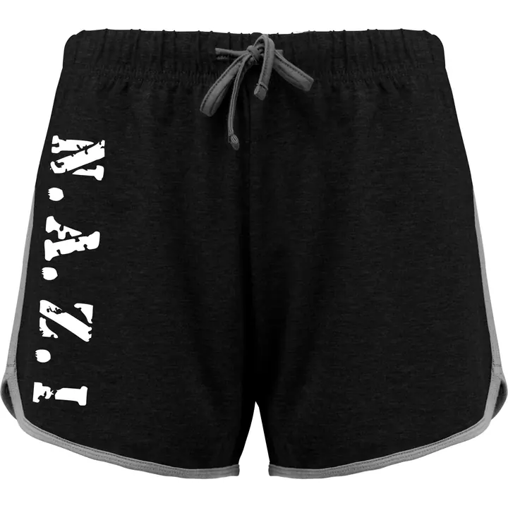 Damen kurze Sporthose - NAZI, Weiß