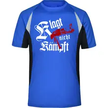 Herren Sportshirt - Klagt nicht kämpft, Ak47 Vorderseite