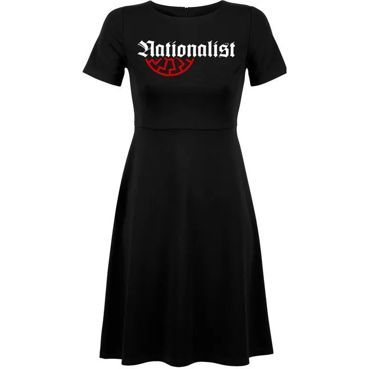 Damen kurzarm Kleid - Nationalist für Heimat, Volk und Vaterland