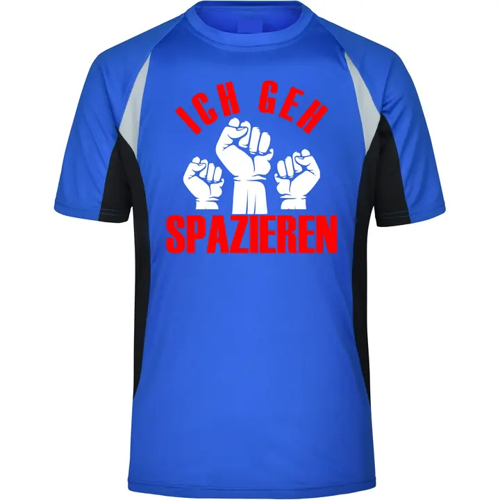 Herren Sportshirt - Ich geh Spazieren