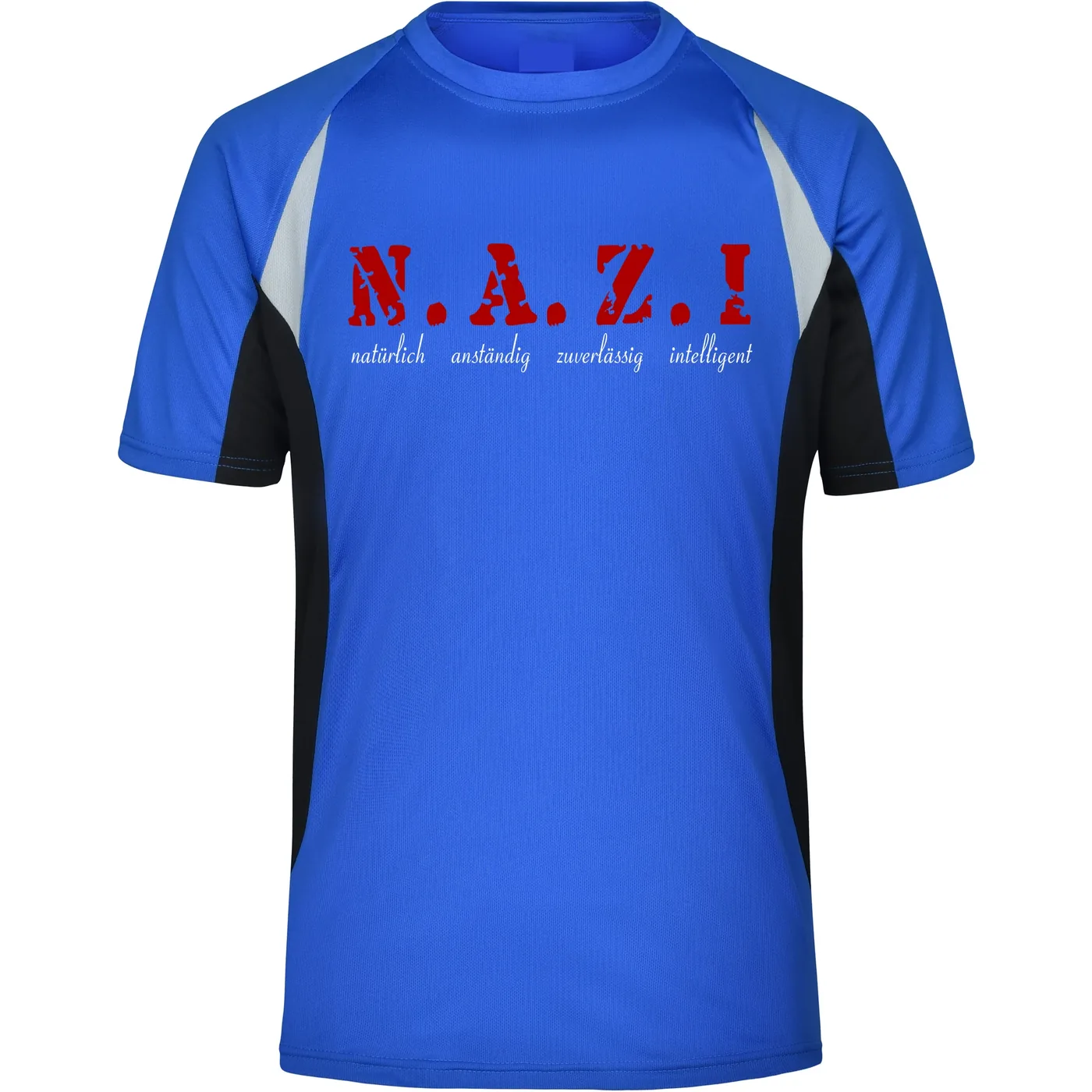 Herren Sportshirt - Nazi, natürlich anständig