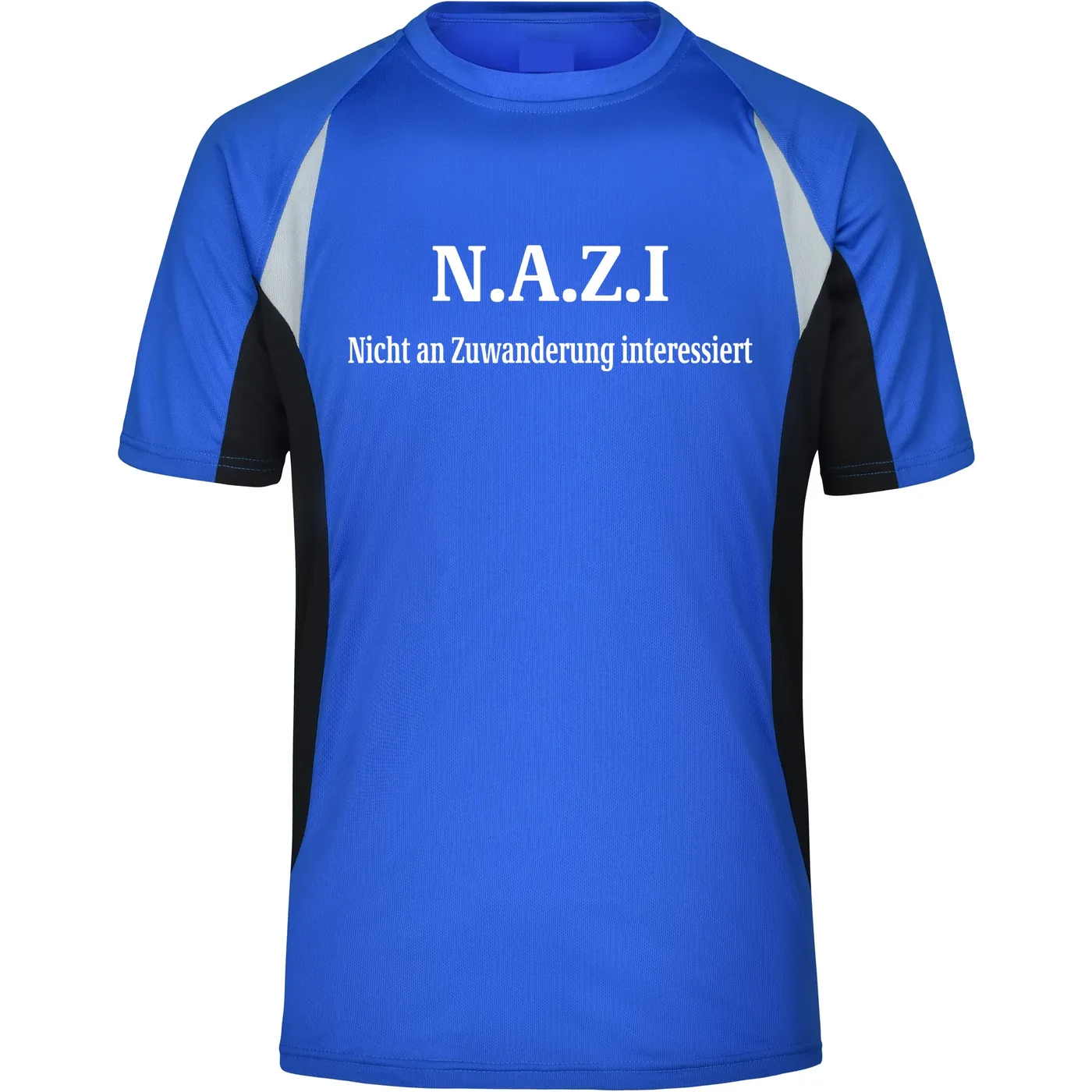 Herren Sportshirt - Nazi nicht an Zuwanderung interessiert