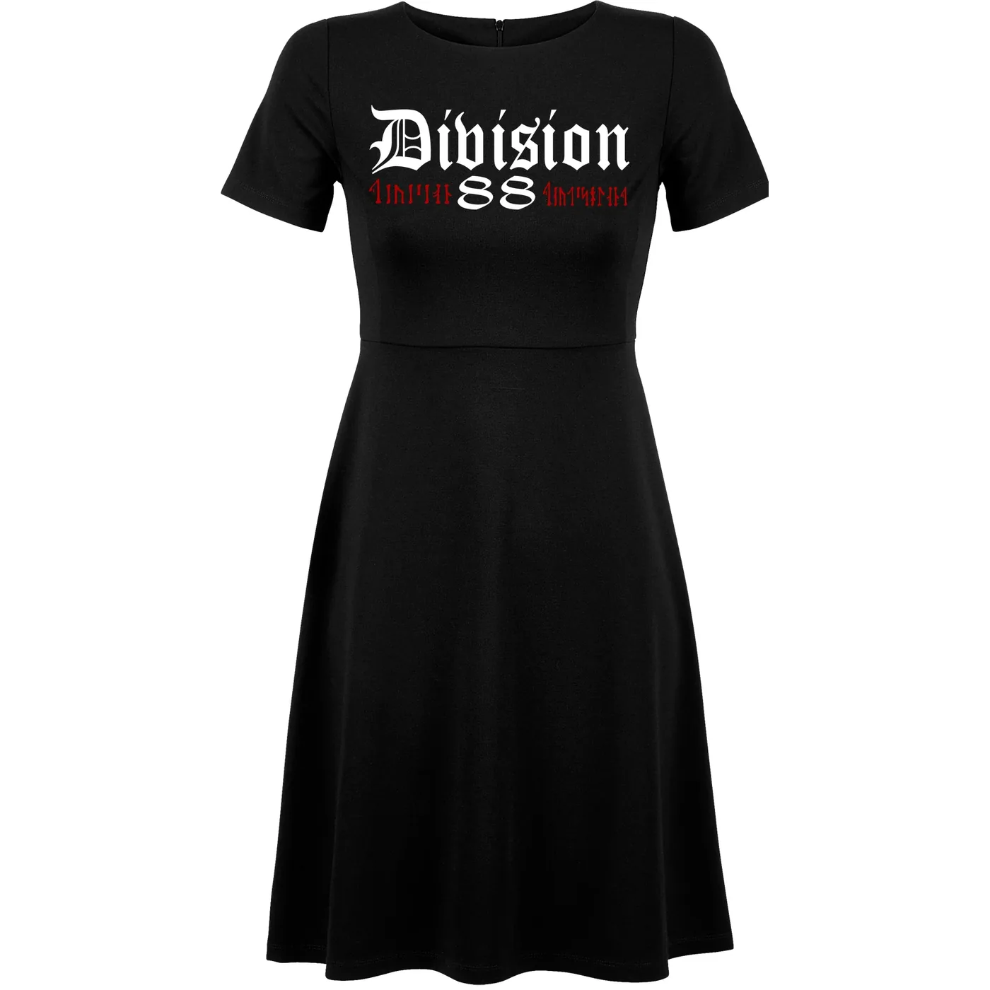 Damen kurzarm Kleid - Division 88 Runen