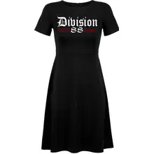 Damen kurzarm Kleid - Division 88 Runen - gewählte Variante
