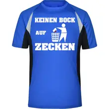 Herren Sportshirt - Keinen Bock auf Zecken Vorderseite