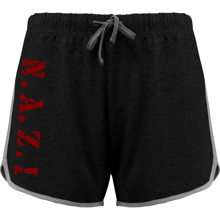 Damen kurze Sporthose - NAZI, Rot