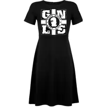 Damen kurzarm Kleid - GNLS, Kreuz Vorderseite