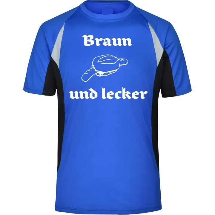 Herren Sportshirt - Braun und lecker