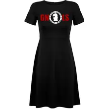 Damen kurzarm Kleid - Good night left side - gewählte Variante