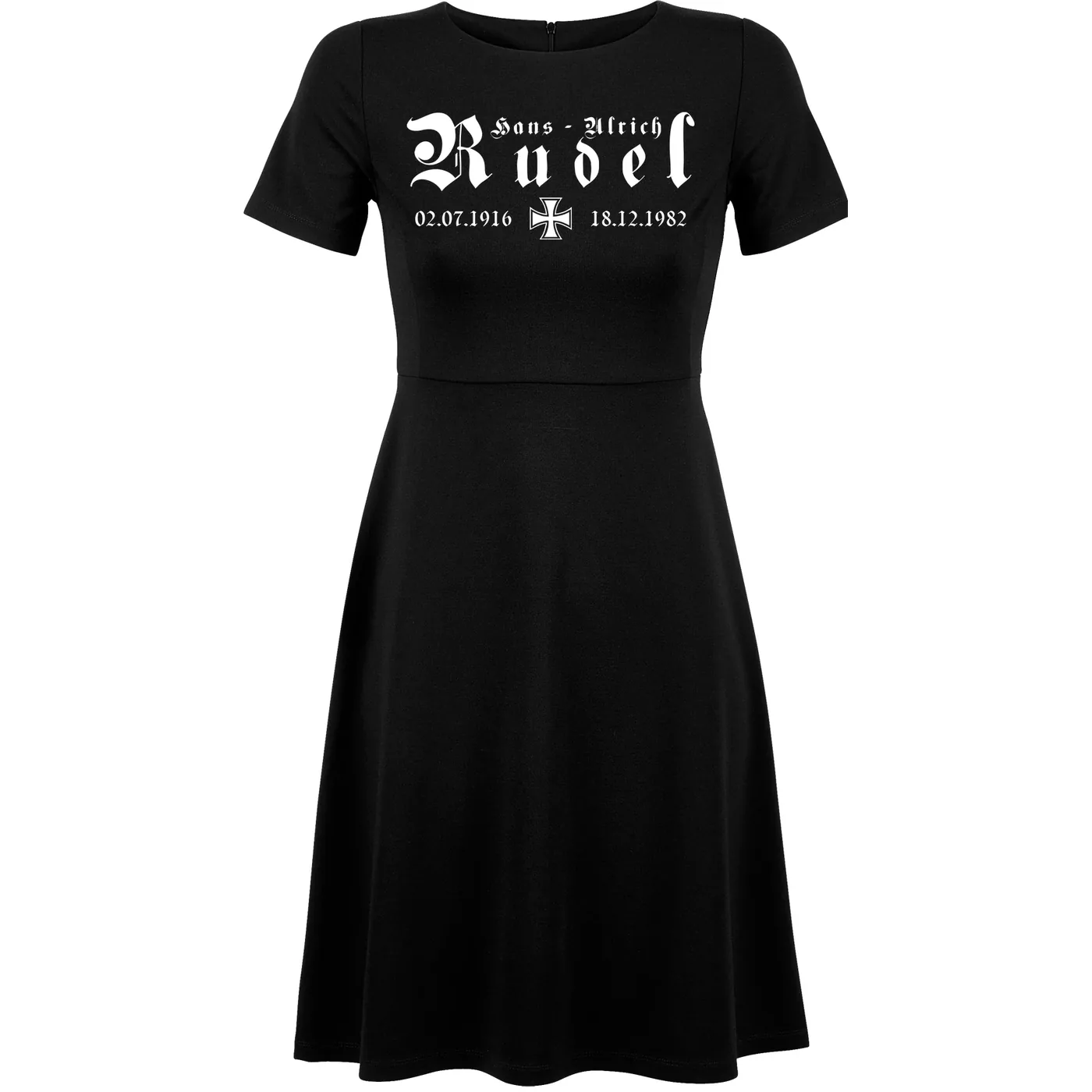 Damen kurzarm Kleid - Hans Ulrich Rudel, Kreuz