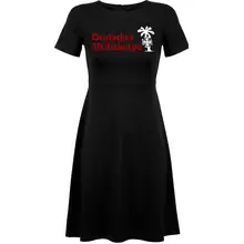 Damen kurzarm Kleid - Deutsches Afrikakorps Vorderseite