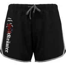 Damen kurze Sporthose - Heil Kräuter Vorderseite