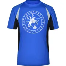 Herren Sportshirt - Odin und Sleipnir Vorderseite
