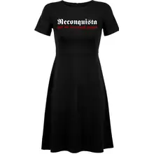 Damen kurzarm Kleid - Reconquista Vorderseite