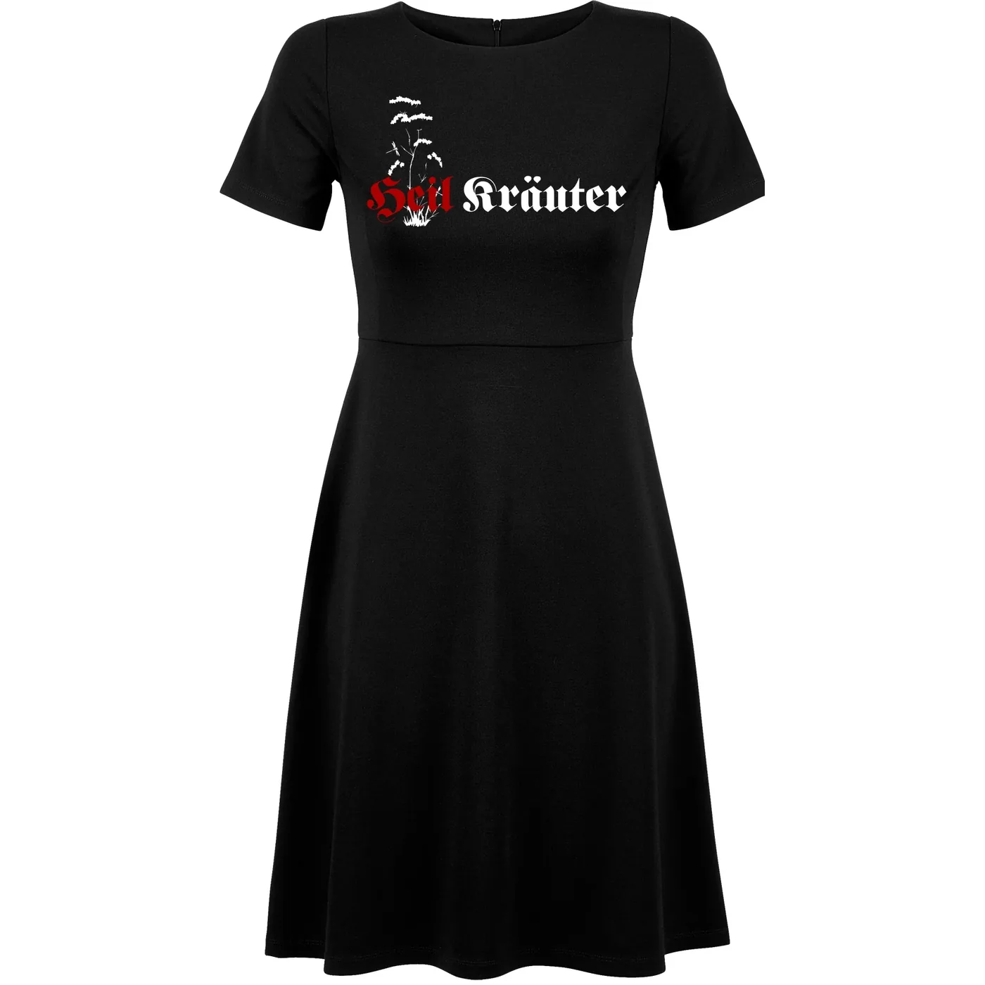 Damen kurzarm Kleid - Heil Kräuter