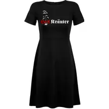 Damen kurzarm Kleid - Heil Kräuter - gewählte Variante