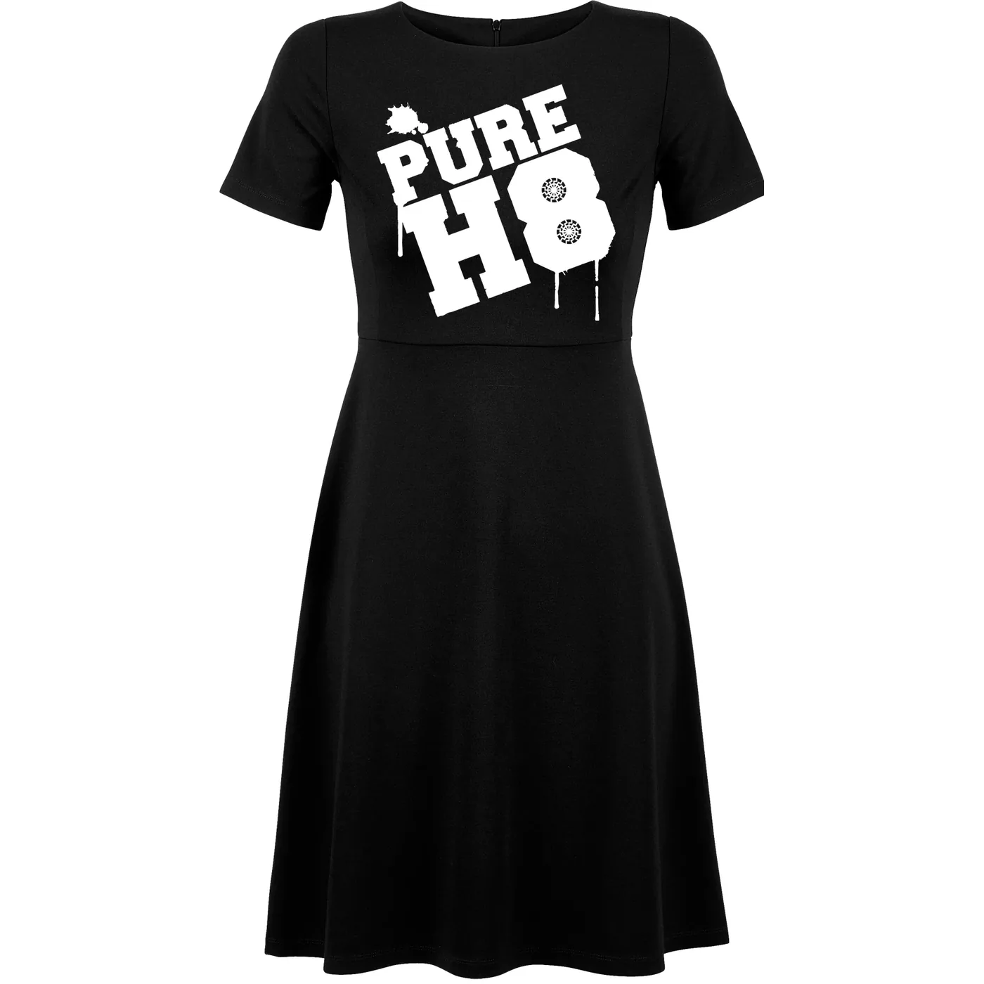 Damen kurzarm Kleid - Pure H8