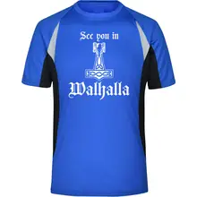 Herren Sportshirt - See you in Walhalla Thorhammer Vorderseite
