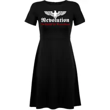 Damen kurzarm Kleid - Revolution Deutschland - gewählte Variante