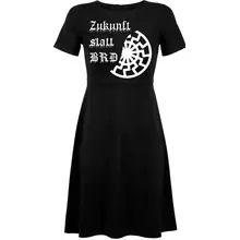 Damen kurzarm Kleid - Zukunft statt BRD Vorderseite