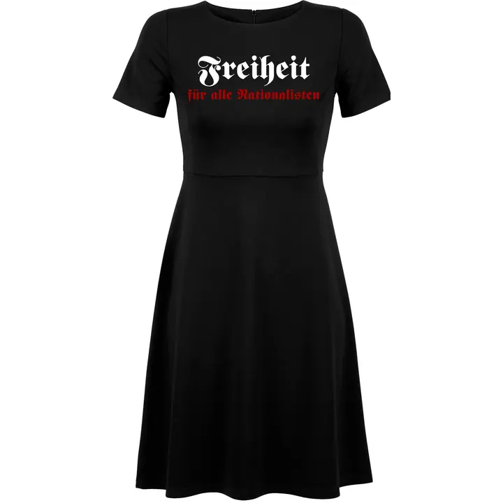 Damen kurzarm Kleid - Freiheit