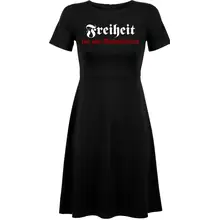 Damen kurzarm Kleid - Freiheit - gewählte Variante