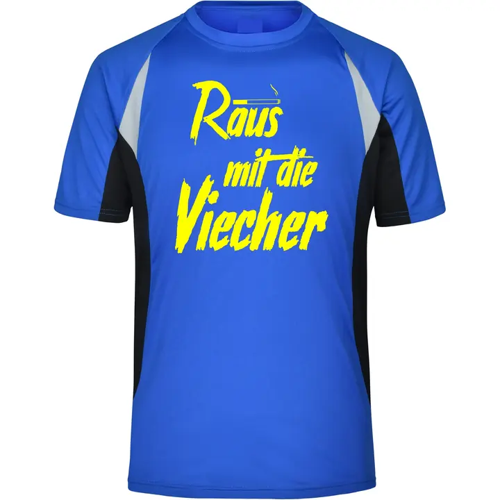 Herren Sportshirt - Raus mit die Viecher