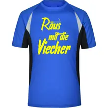 Herren Sportshirt - Raus mit die Viecher - gewählte Variante