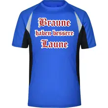Herren Sportshirt - Braune haben bessere laune - gewählte Variante