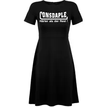 Damen kurzarm Kleid - Consdaple, härter als der Rest Vorderseite