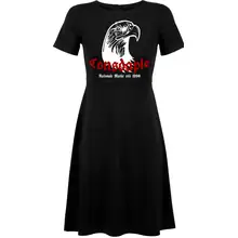 Damen kurzarm Kleid - Consdaple, Adlerkopf 1990 Vorderseite
