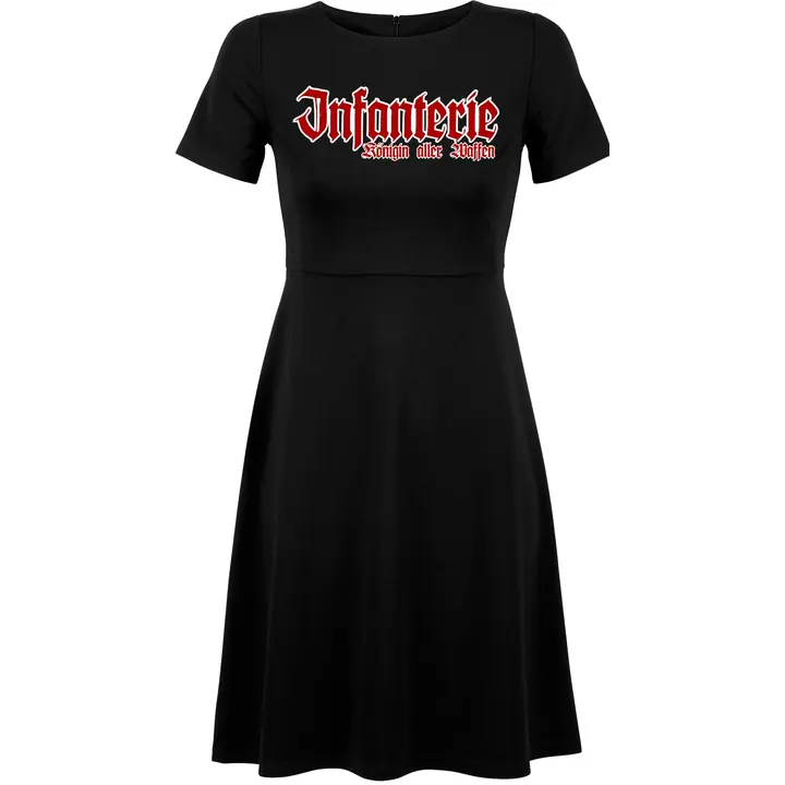 Damen kurzarm Kleid - Infanterie, Königin aller Waffen