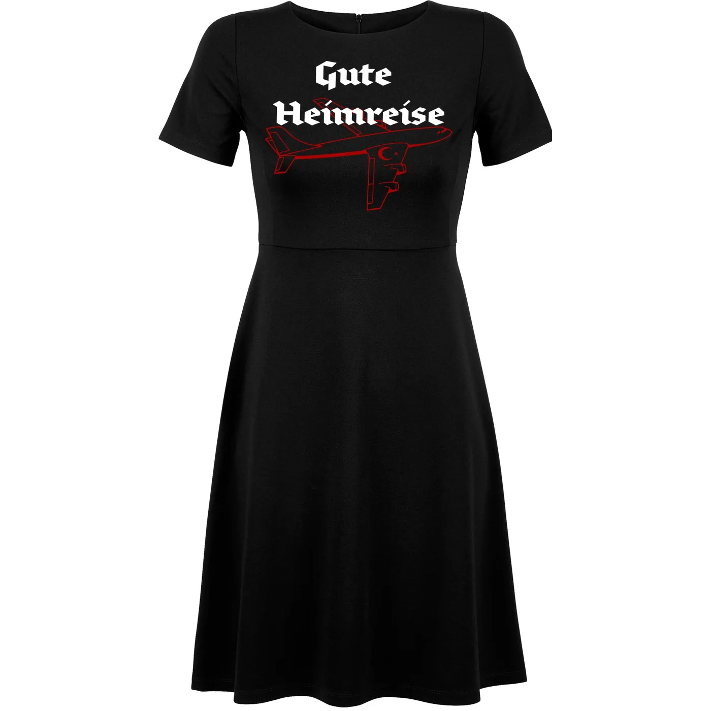 Damen kurzarm Kleid - Gute Heimreise