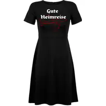 Damen kurzarm Kleid - Gute Heimreise - gewählte Variante