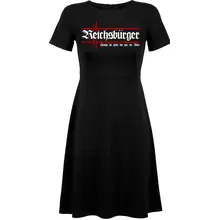 Damen kurzarm Kleid - Reichsbürger, Heimat Vorderseite