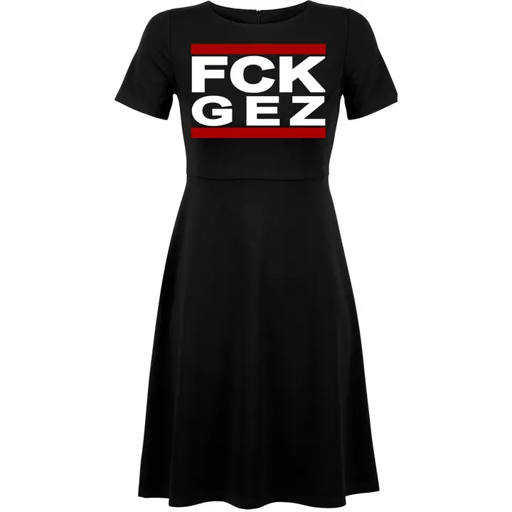 Damen kurzarm Kleid - FCK GEZ